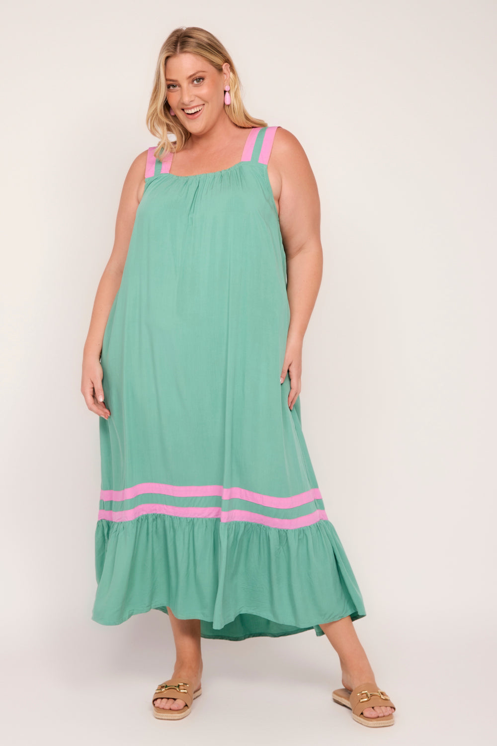 Celia Maxi Dress in Duo Delight