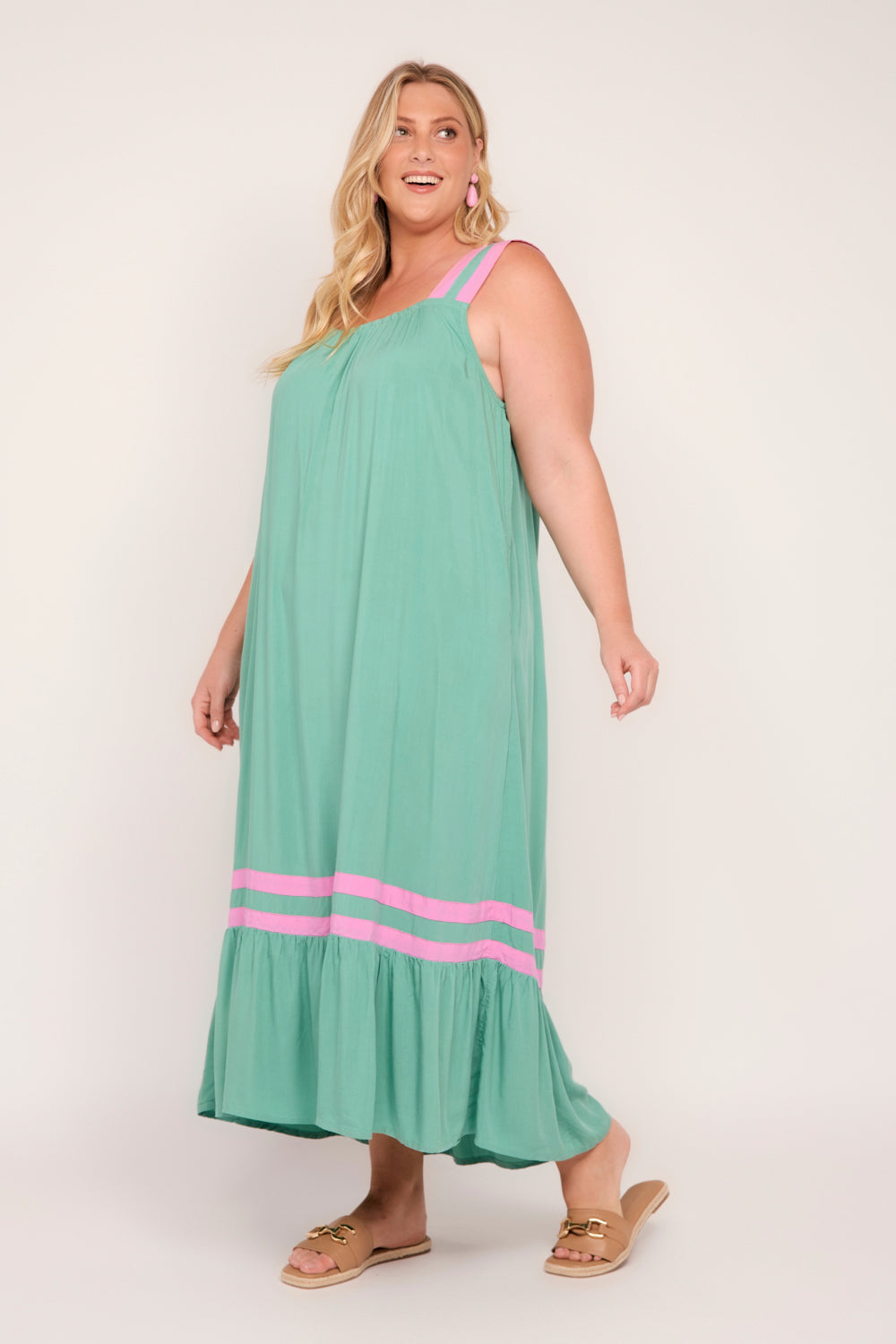 Celia Maxi Dress in Duo Delight