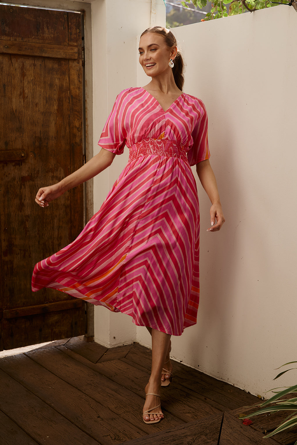 Charlie Maxi Dress in Strawberry Moon