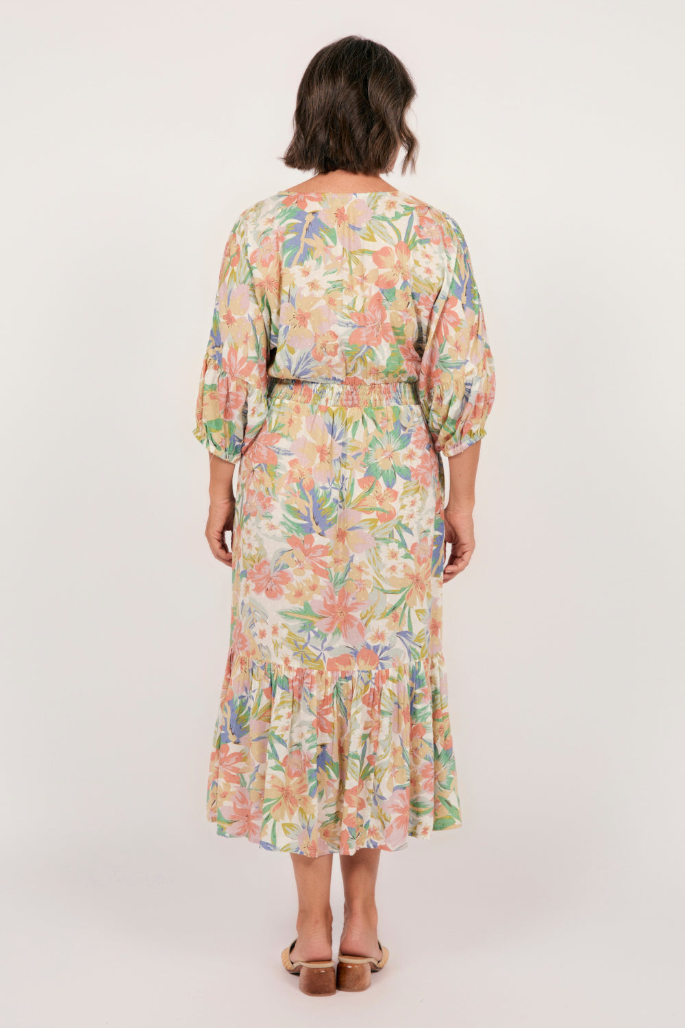 Cherry Blossom Dress in Aquarelle