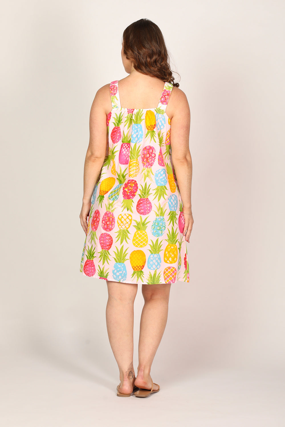 Clara Short Dress in Tropical Sunrise