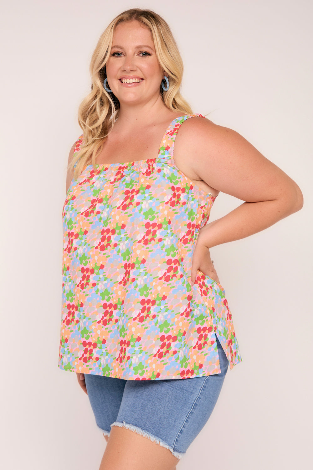 Clara Top in Confetti Blooms