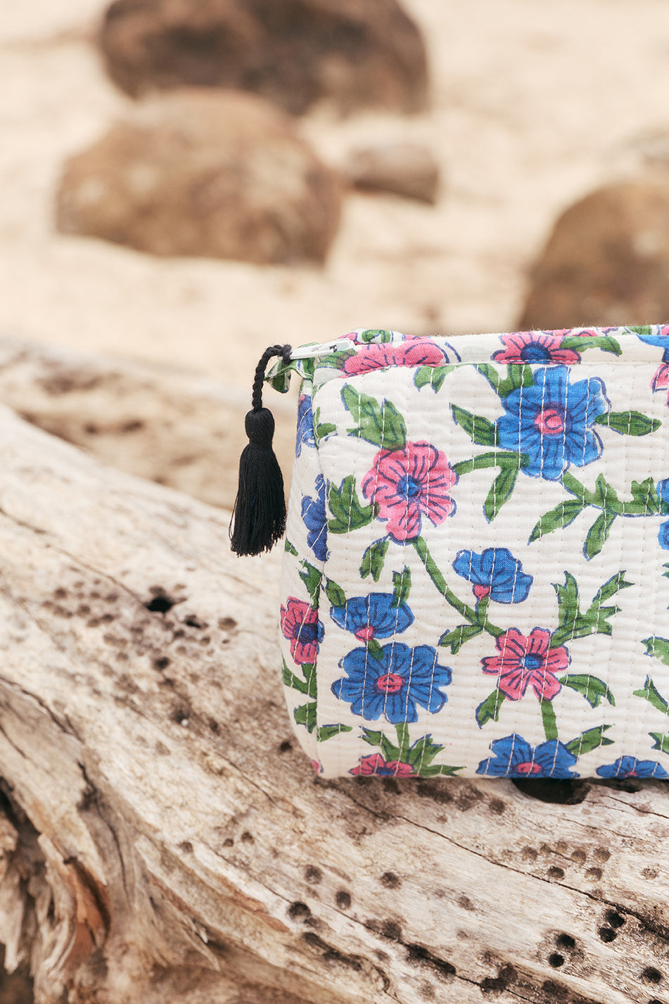 Cosmetic Pouch Bundle in Petal Cascade