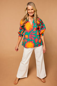 Danny A-Line Blouse in Caledonia Junebug