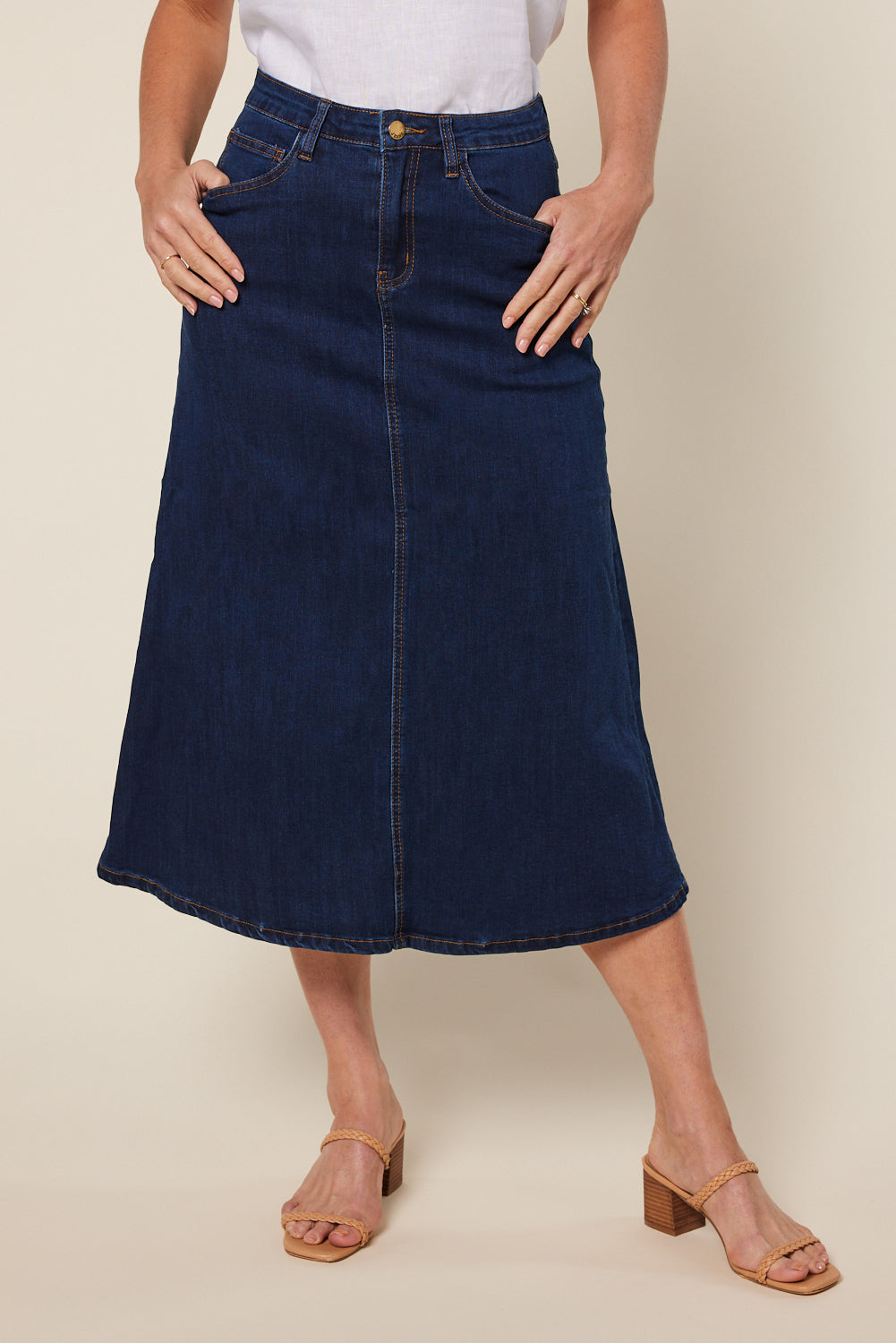 TOC Jersey Midi A-line Skirt – Kowala Wear