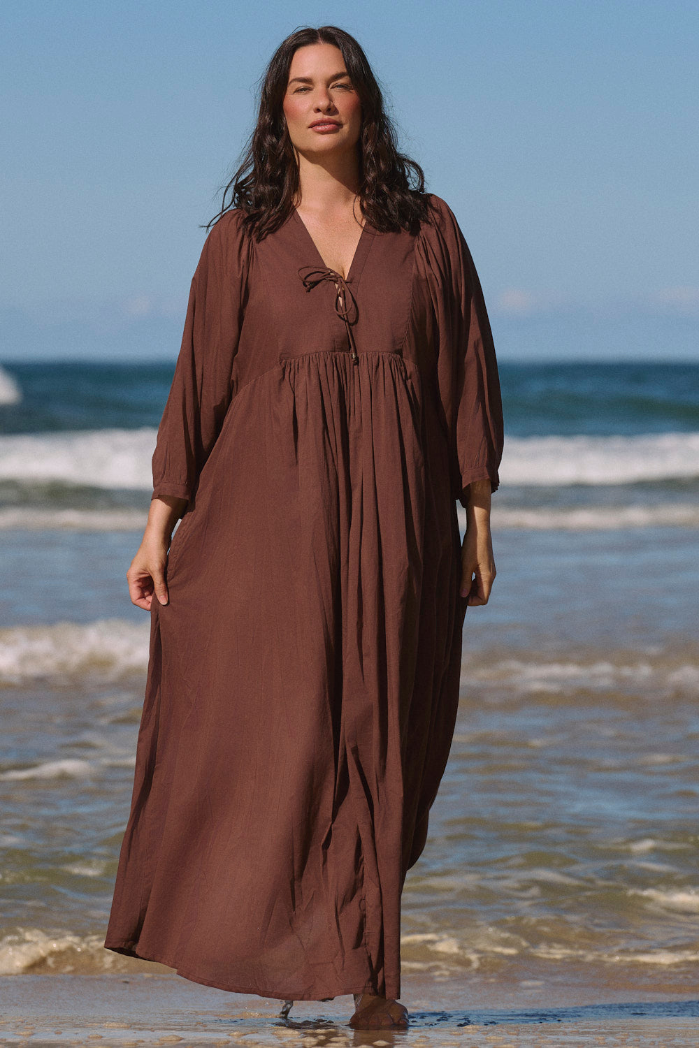 Cairo Boho Dress in Chocolate