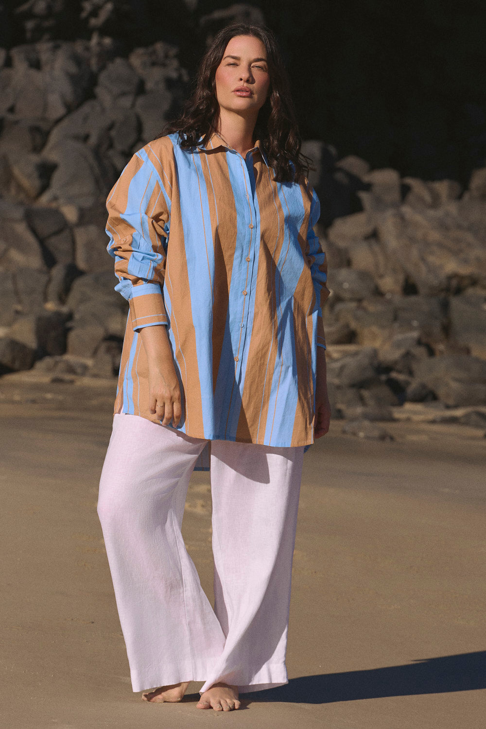 Bowie Oversized Shirt in Zephyr