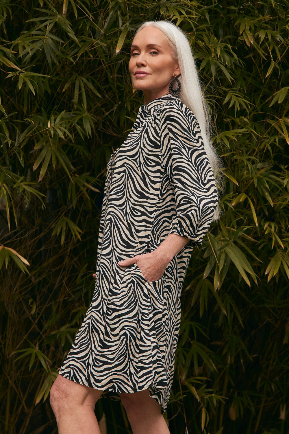 Ella Short Dress in Safari