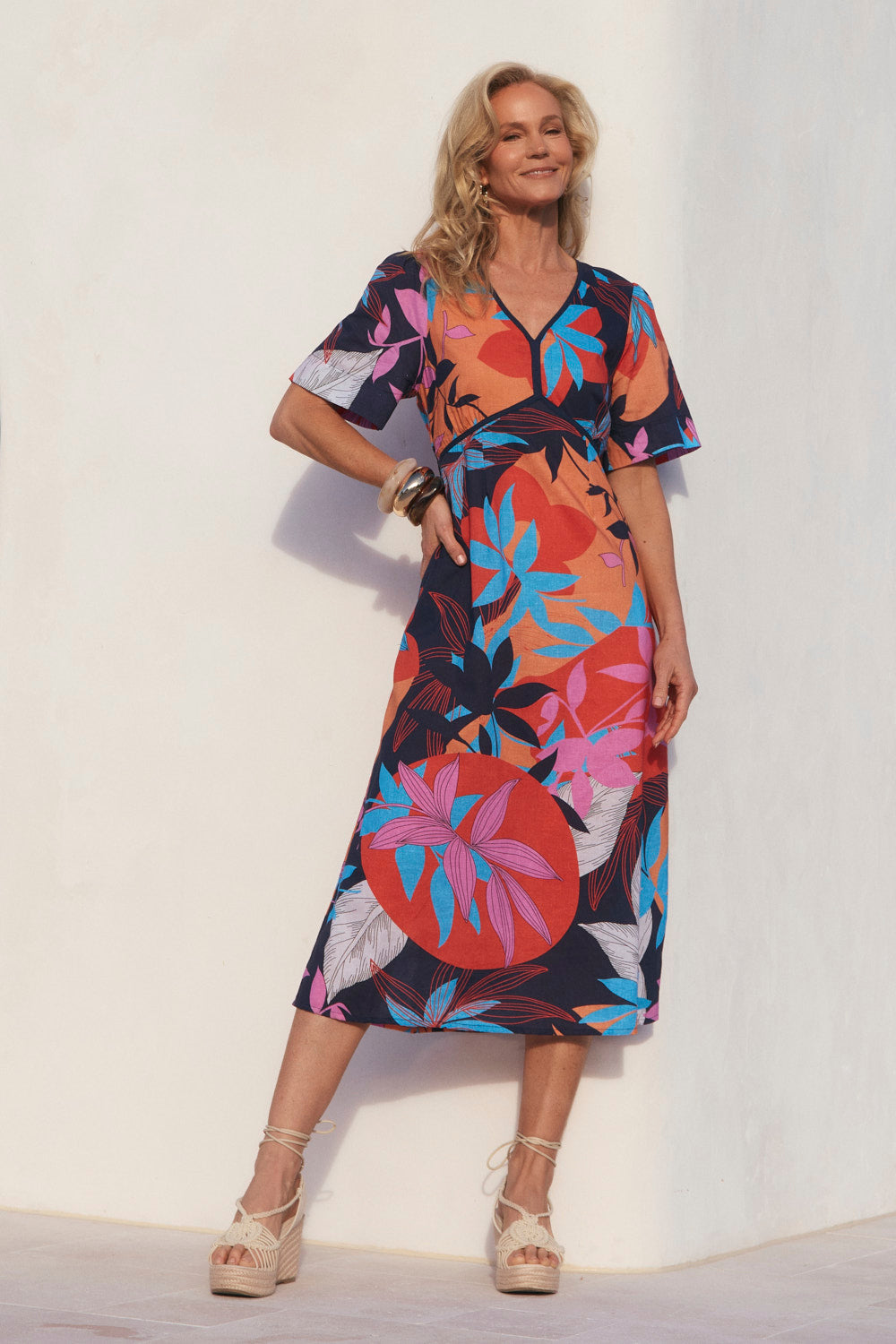 Farrah Midi Dress in Shinjuku