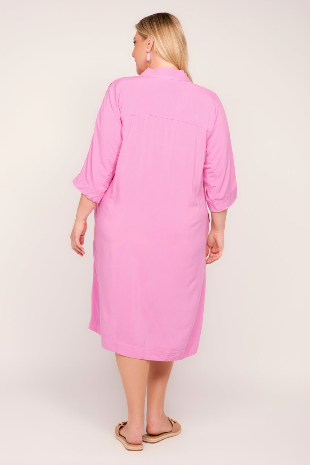 Finley Kaftan Short Dress in Pink