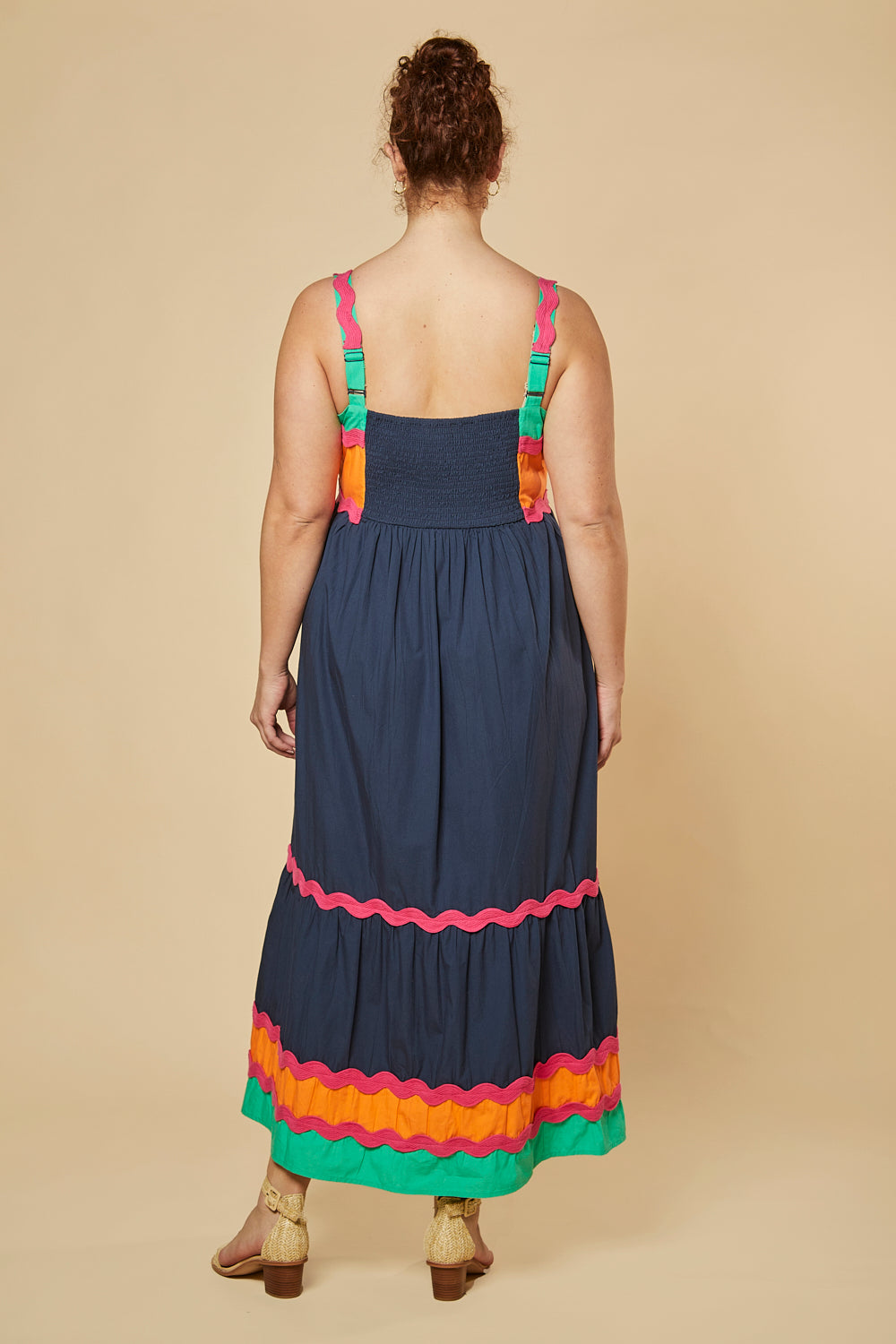 Francesca Sundress in Tulum Navy