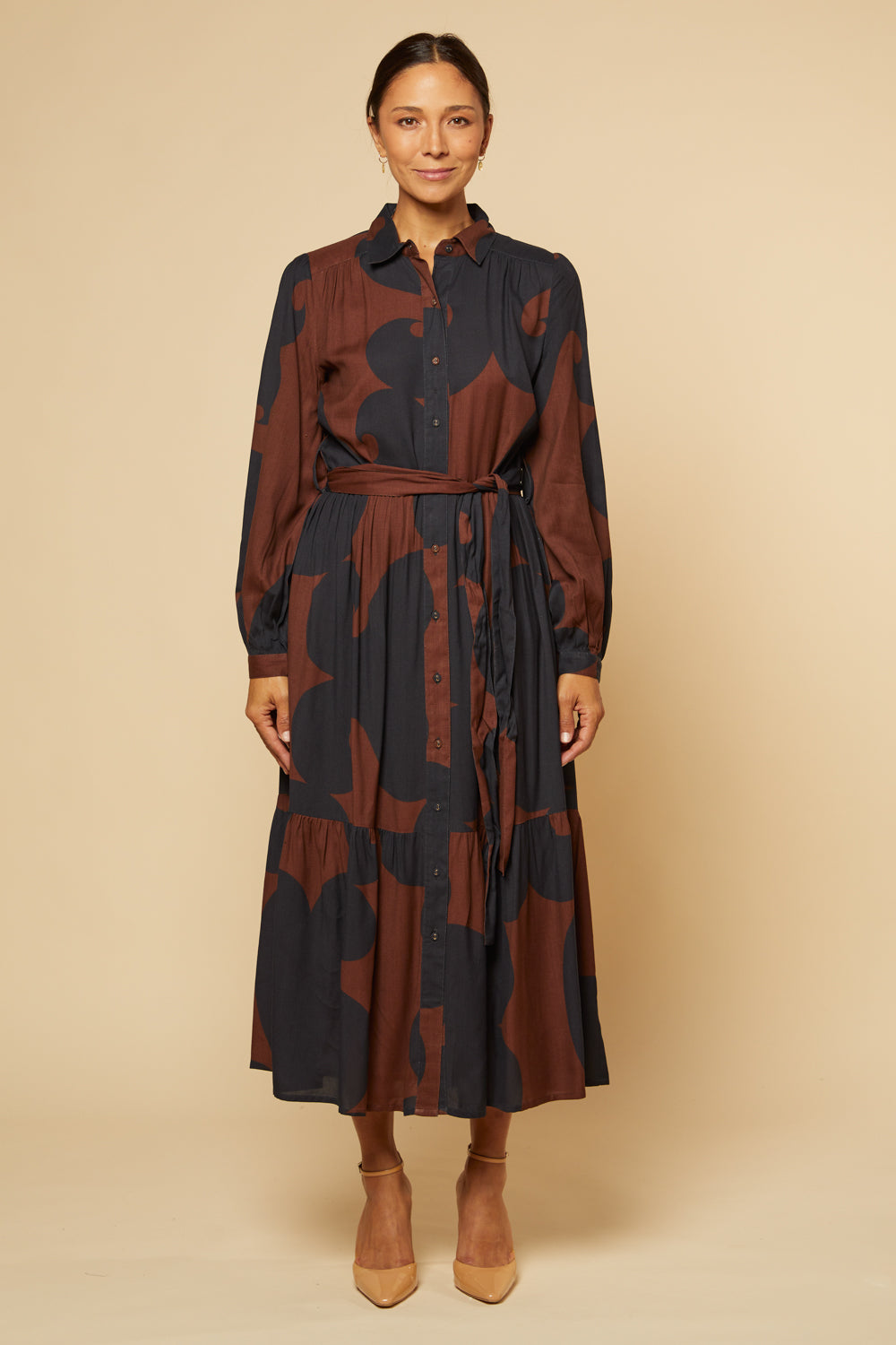 Ginette Long Sleeve Maxi Dress in Soho