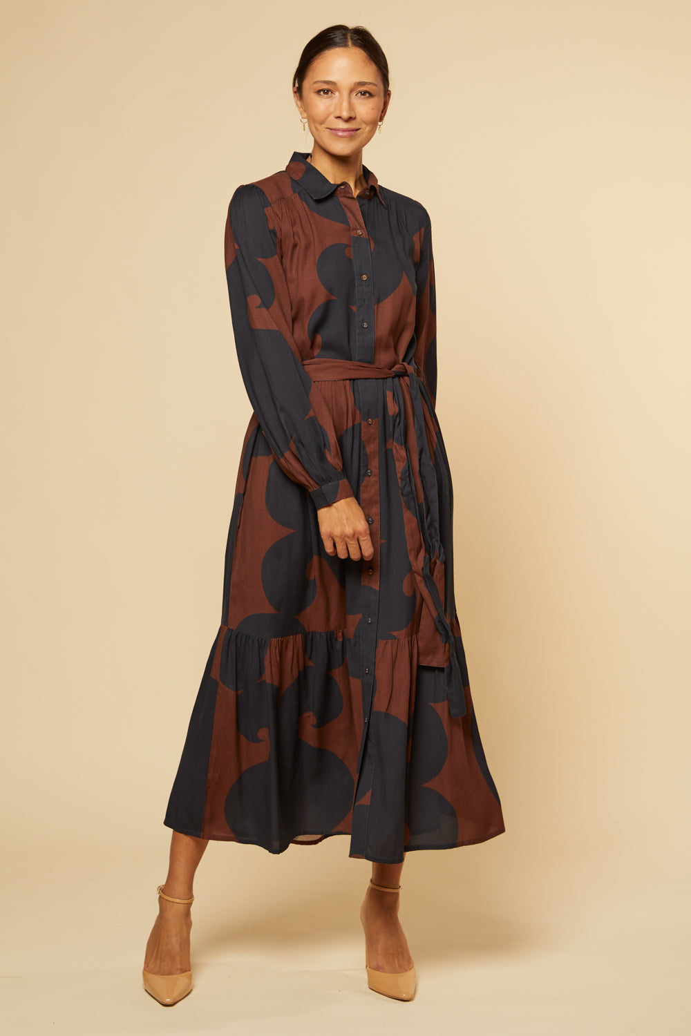 Ginette Long Sleeve Maxi Dress in Soho