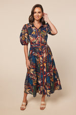 Ginette Maxi Dress in Monsoon Navy