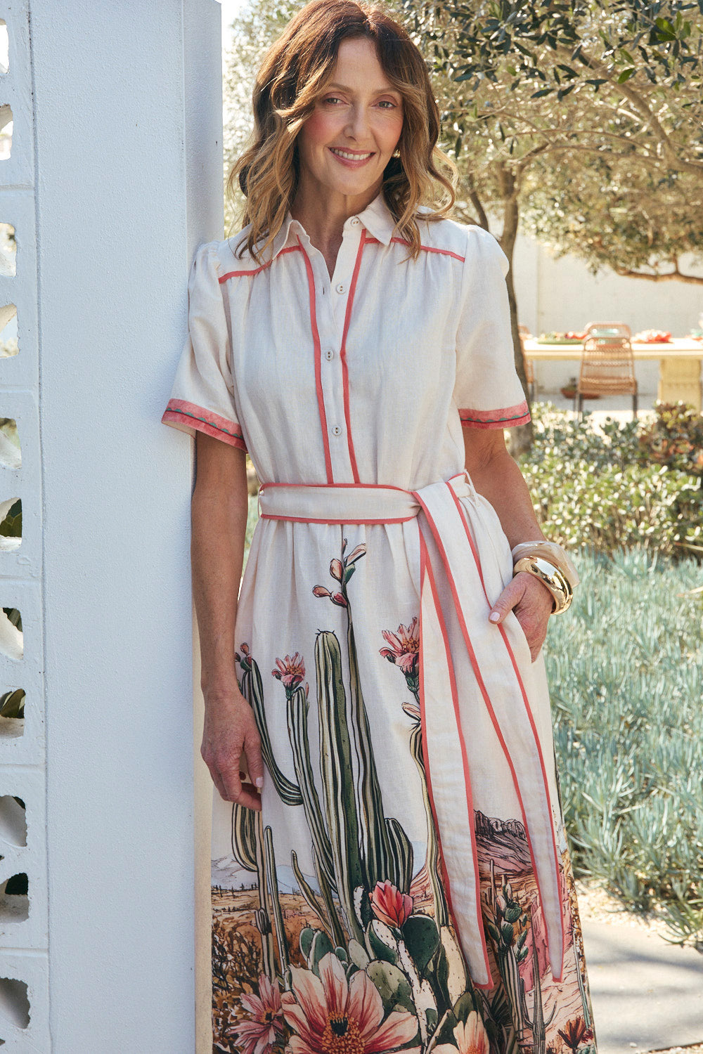 Ginnie Collared Dress in Siciliana