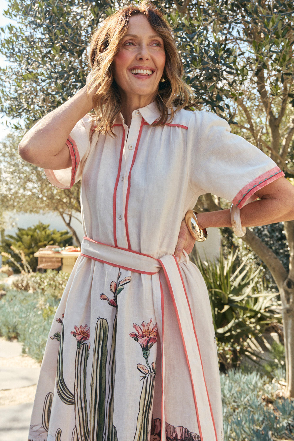 Ginnie Collared Dress in Siciliana