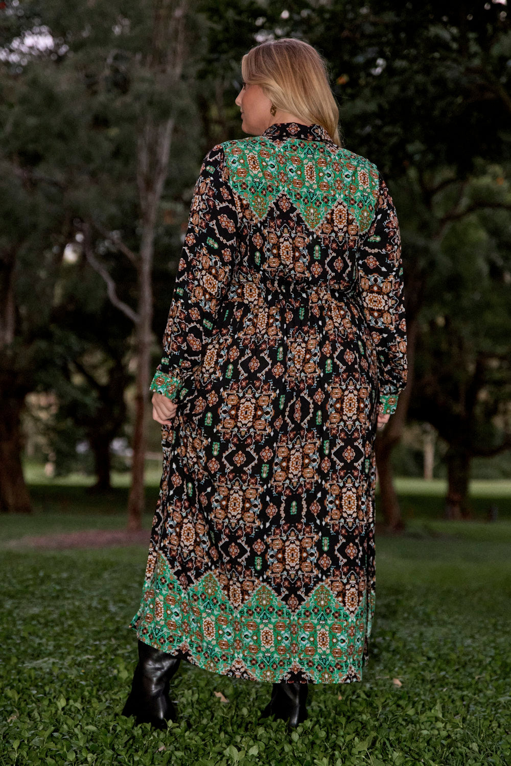 Gracie Long Sleeve Dress in Indah