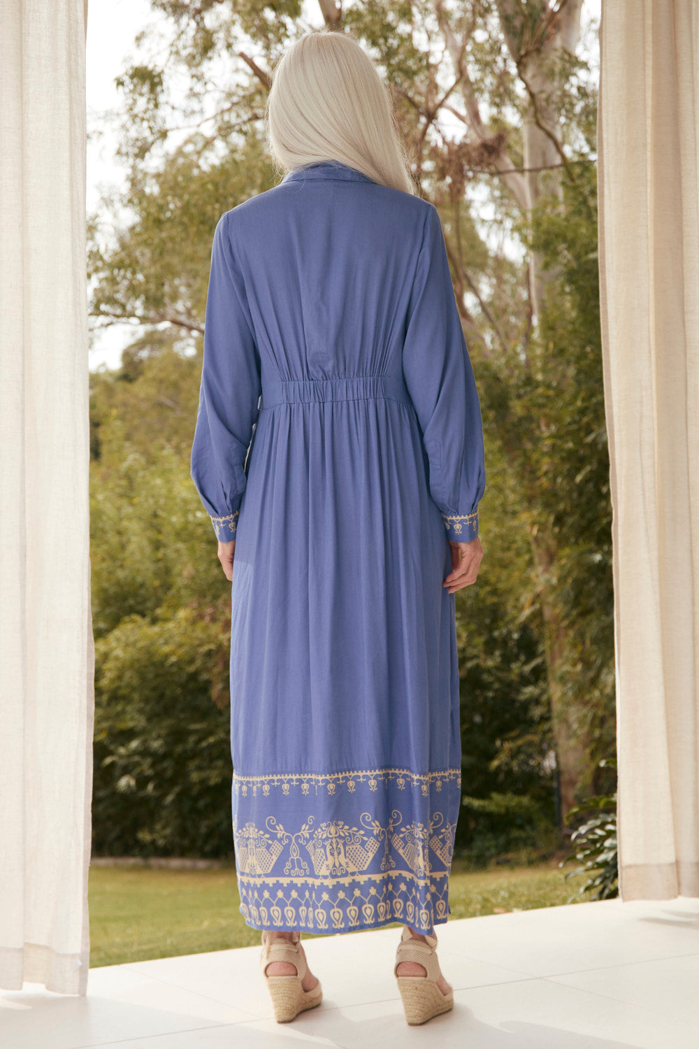 Gracie Shirt Dress in Breeze