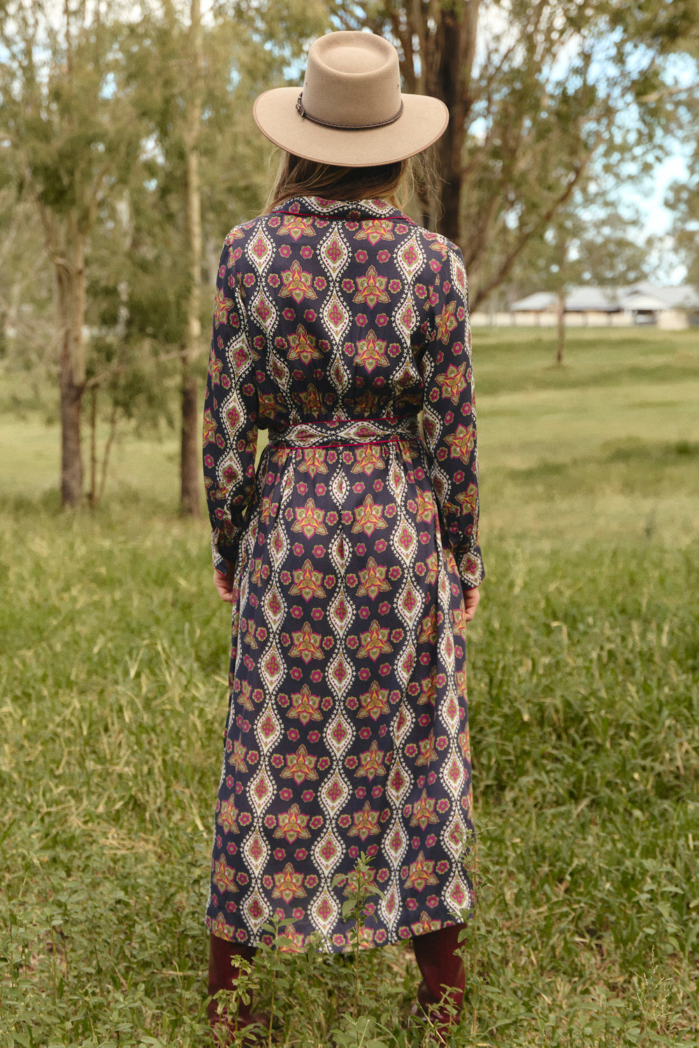 Gracie Shirt Dress in Veloura, Maxi Dress - Adrift Clothing