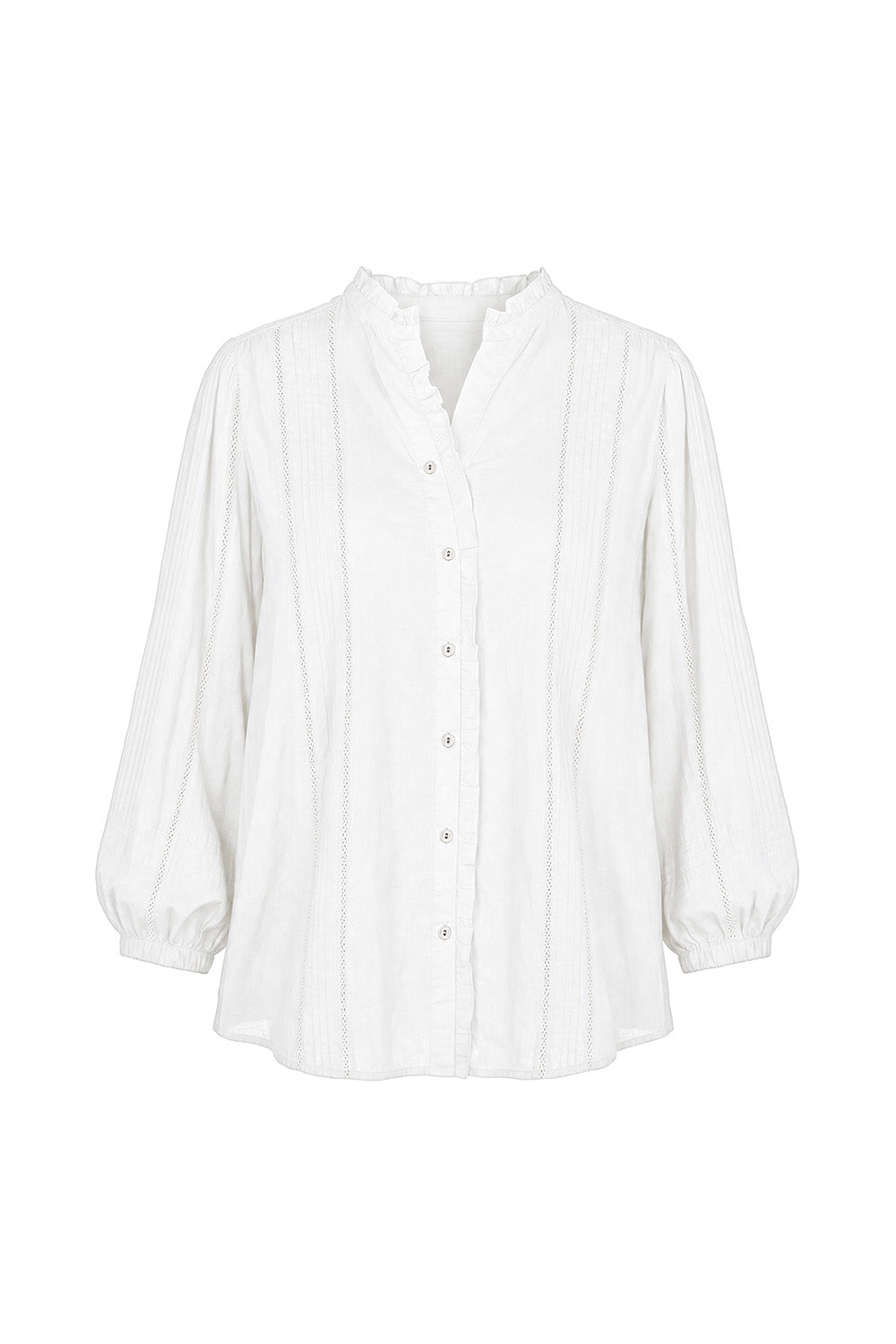 Harper Pintuck Blouse in Lyric