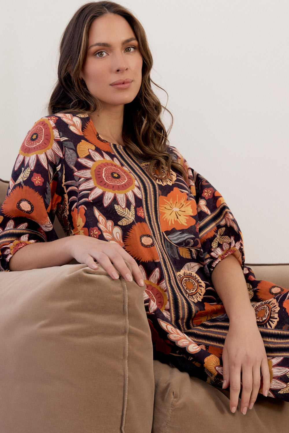 Hazel Short Dress in Abigail