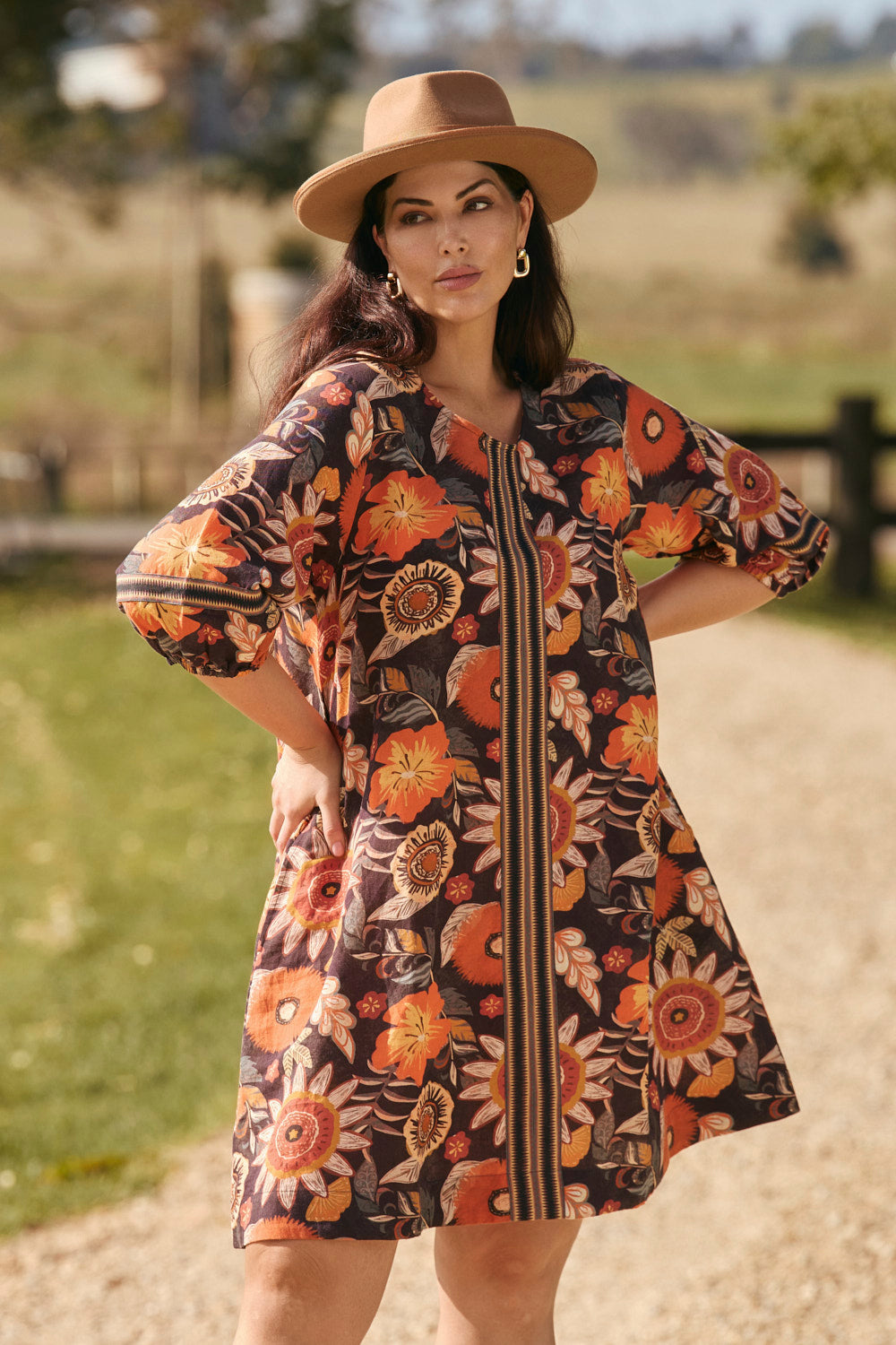 Hazel Short Dress in Abigail