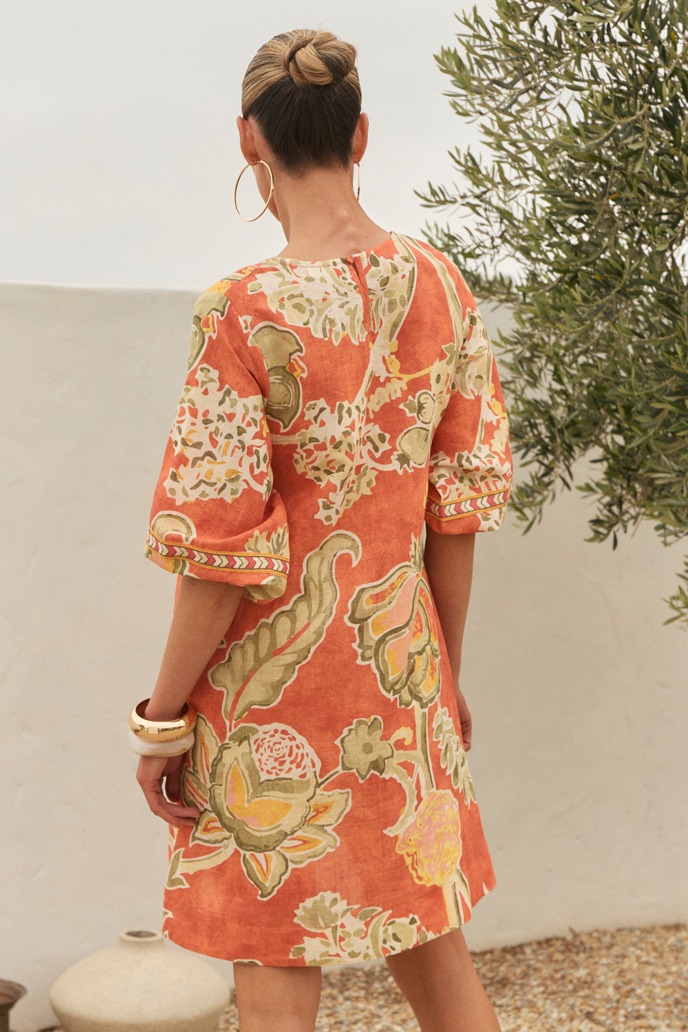 Hazel Short Shift Dress in Palampore