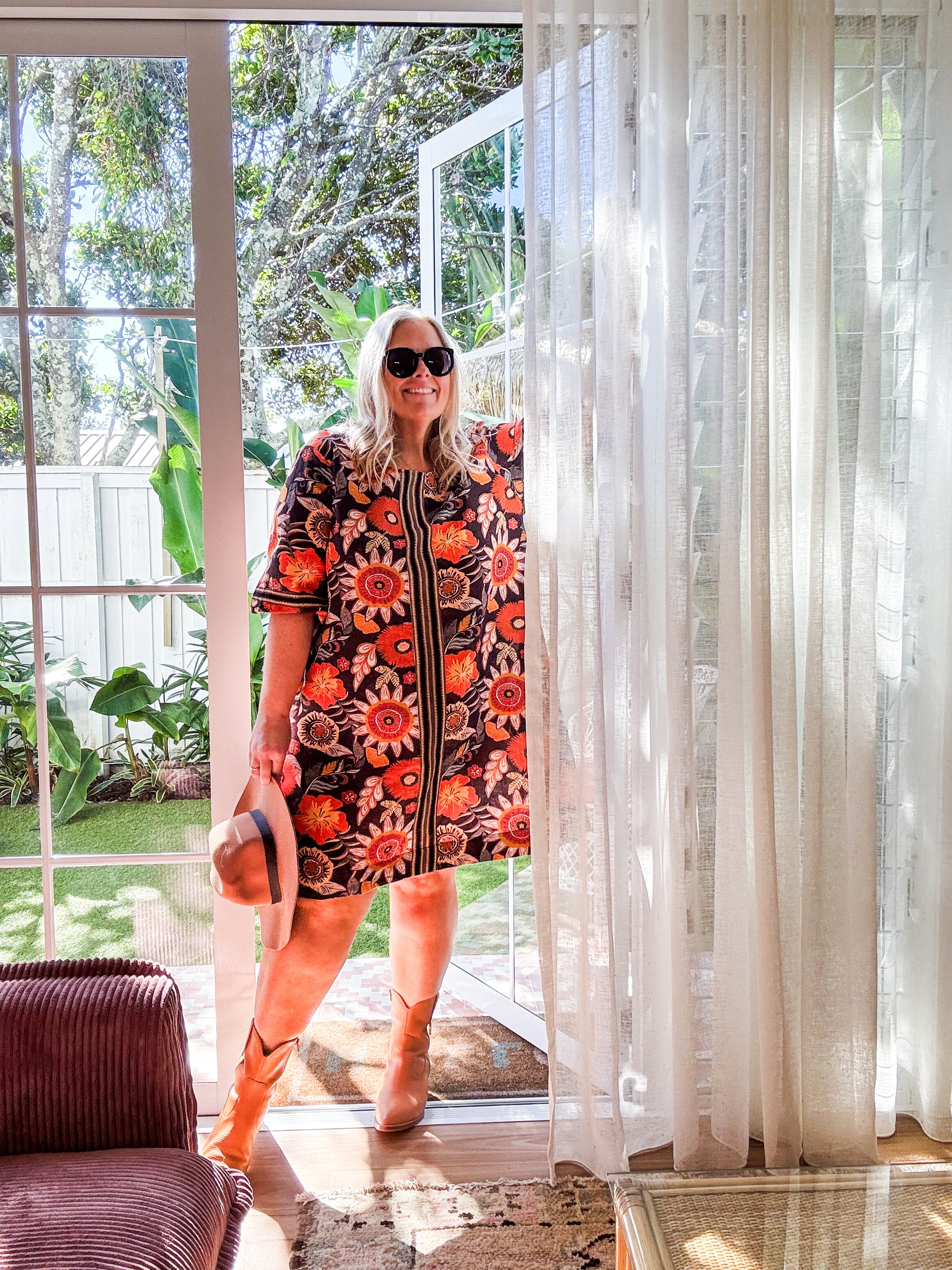 Hazel Short Dress in Abigail