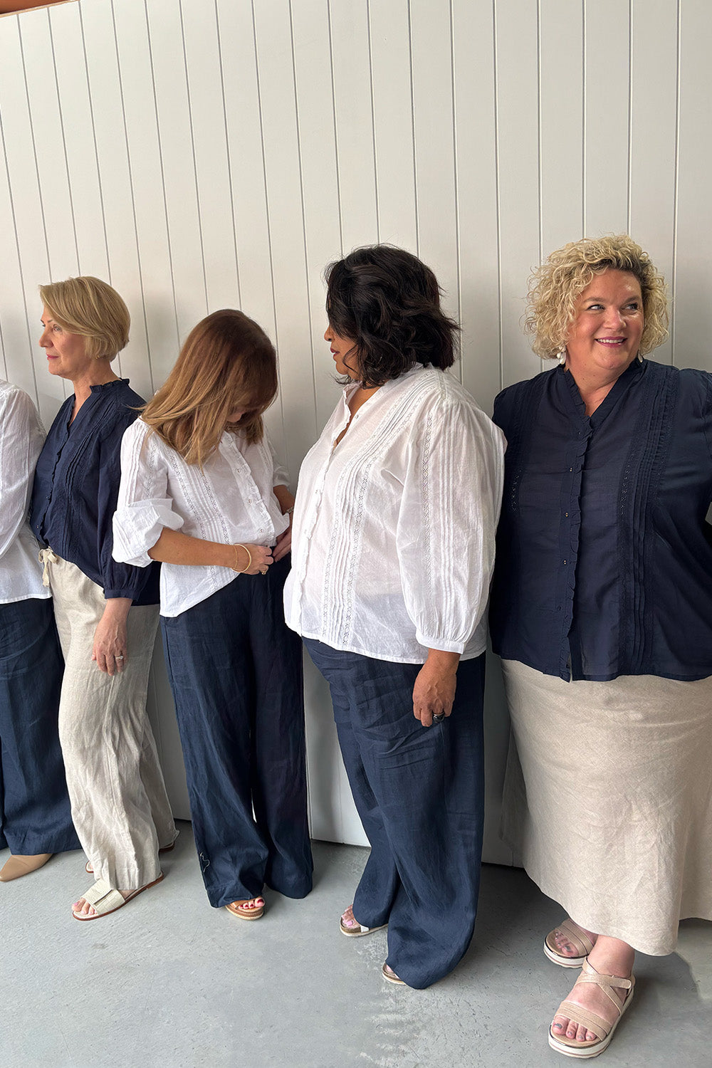 Harper Pintuck Blouse in Lyric