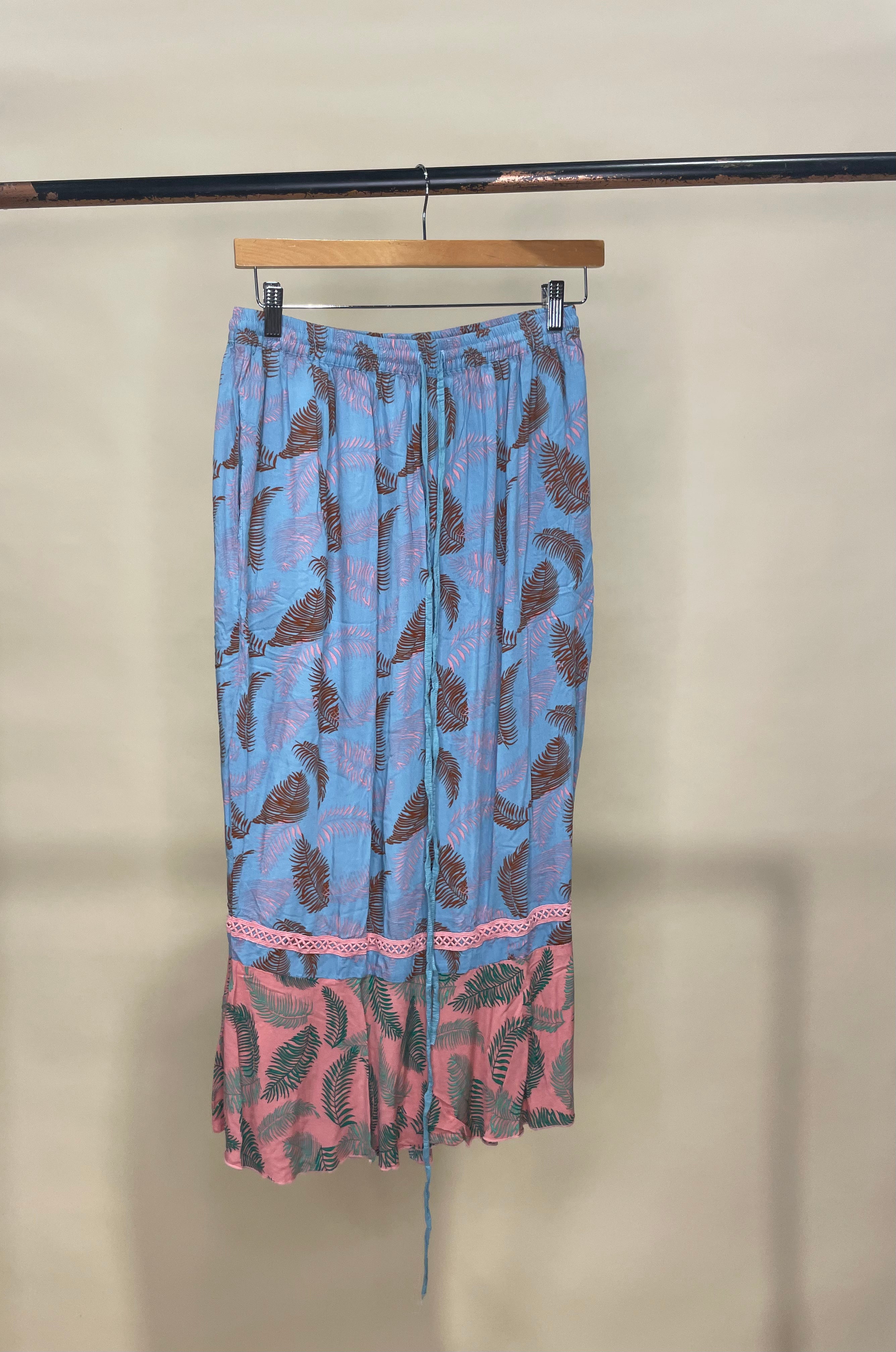 Fern Blue and PInk Skirt