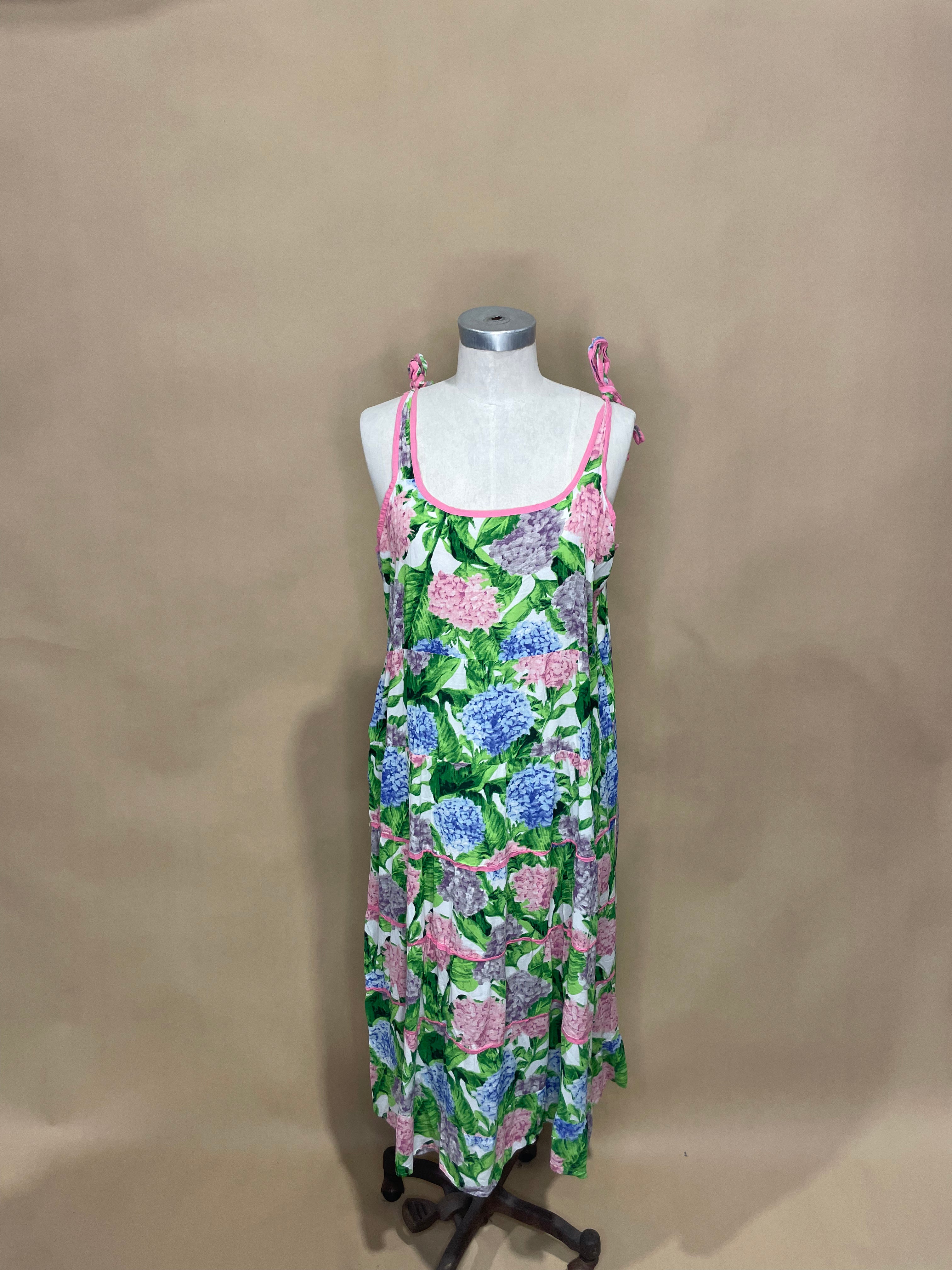 Hydrangea Floral Dress