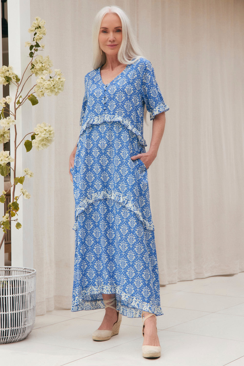 Indie Midi Dress in Bagru