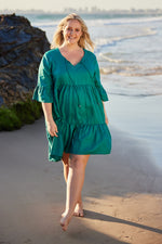 Ingrid Mini Dress in Emerald