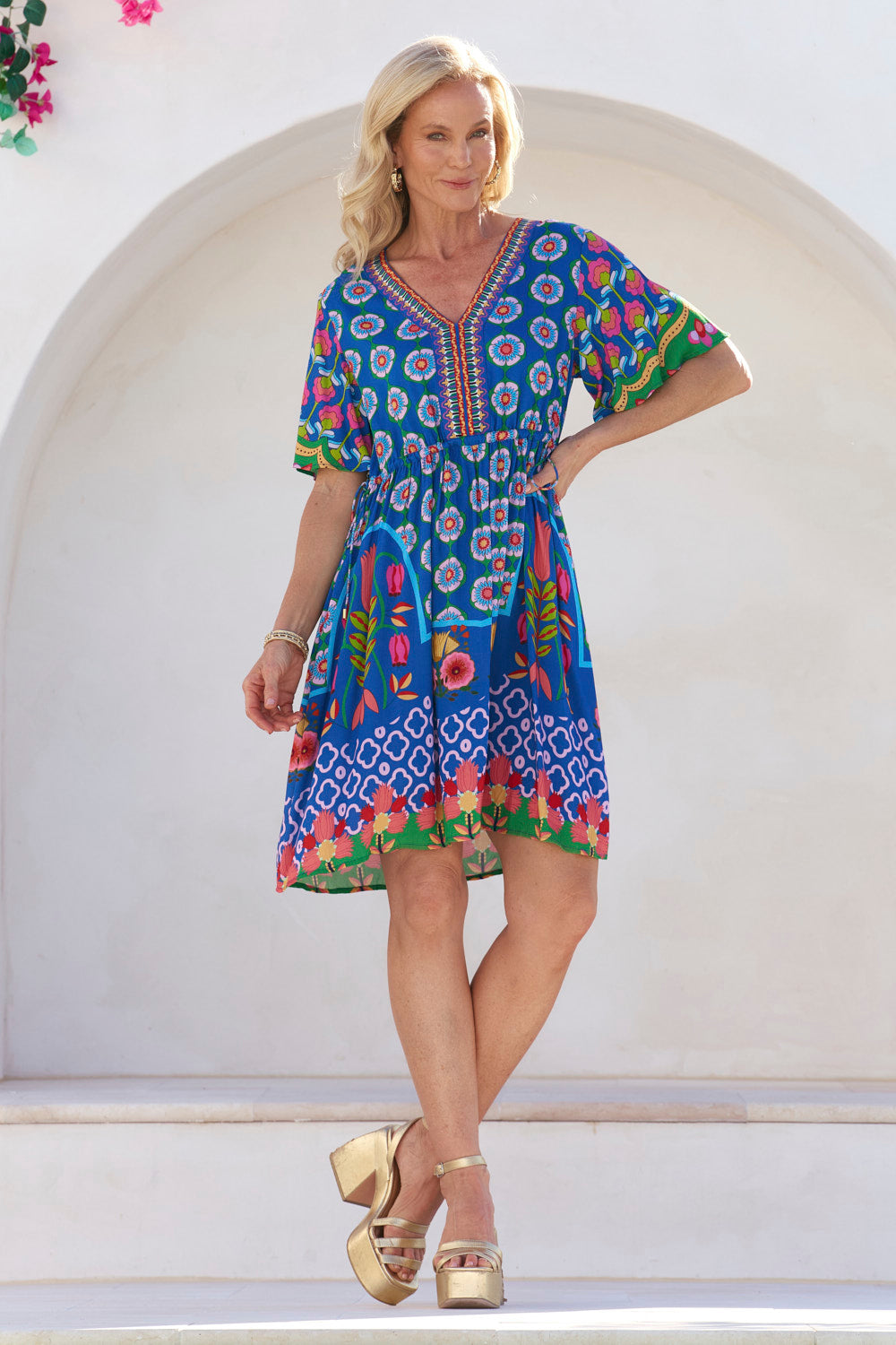 Iris Short Dress in Paradiso