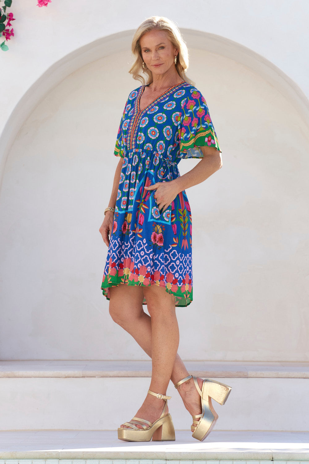 Iris Short Dress in Paradiso