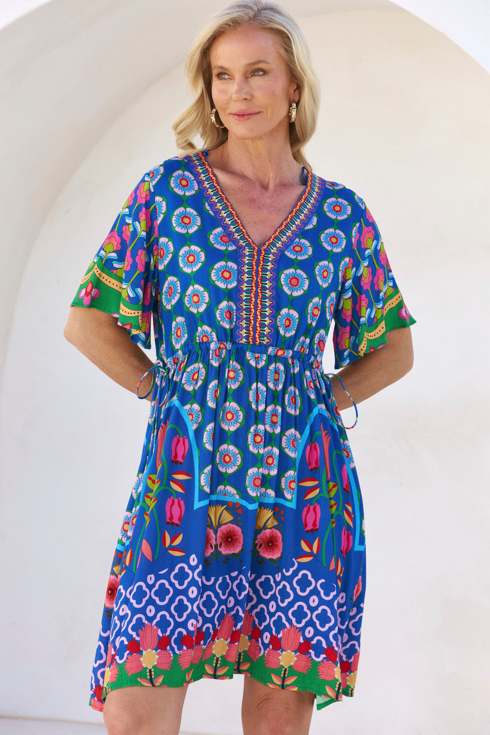 Iris Short Dress in Paradiso