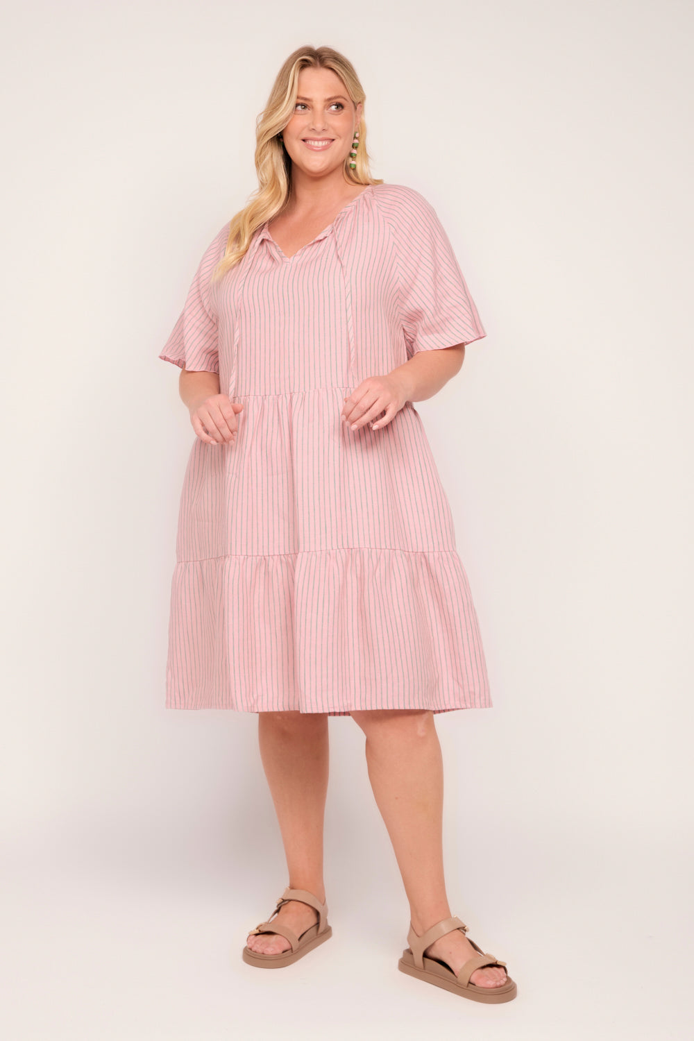 Ismay Linen Dress in Beverly Hills