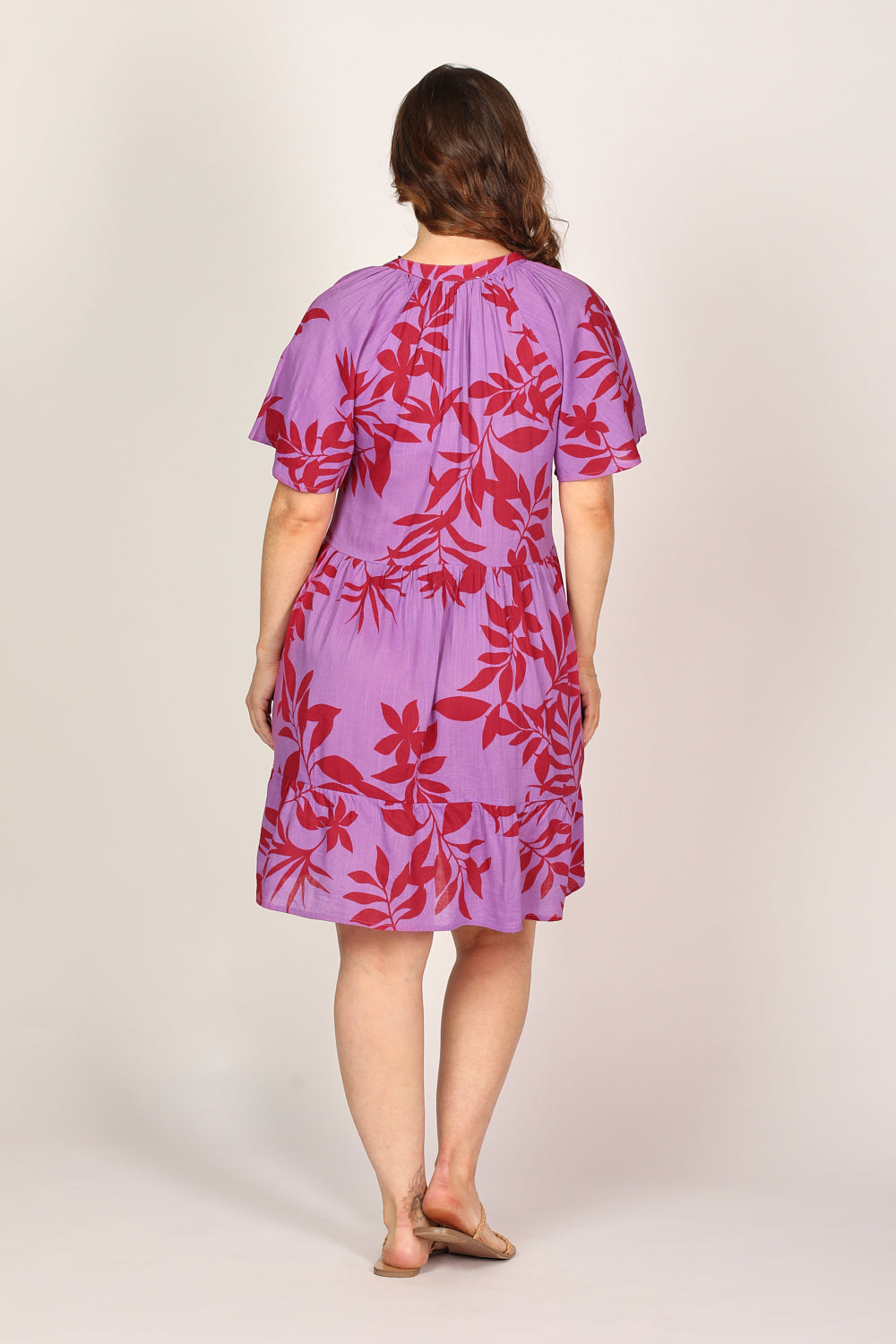 Ismay Short Dress in Fuchsia Fever