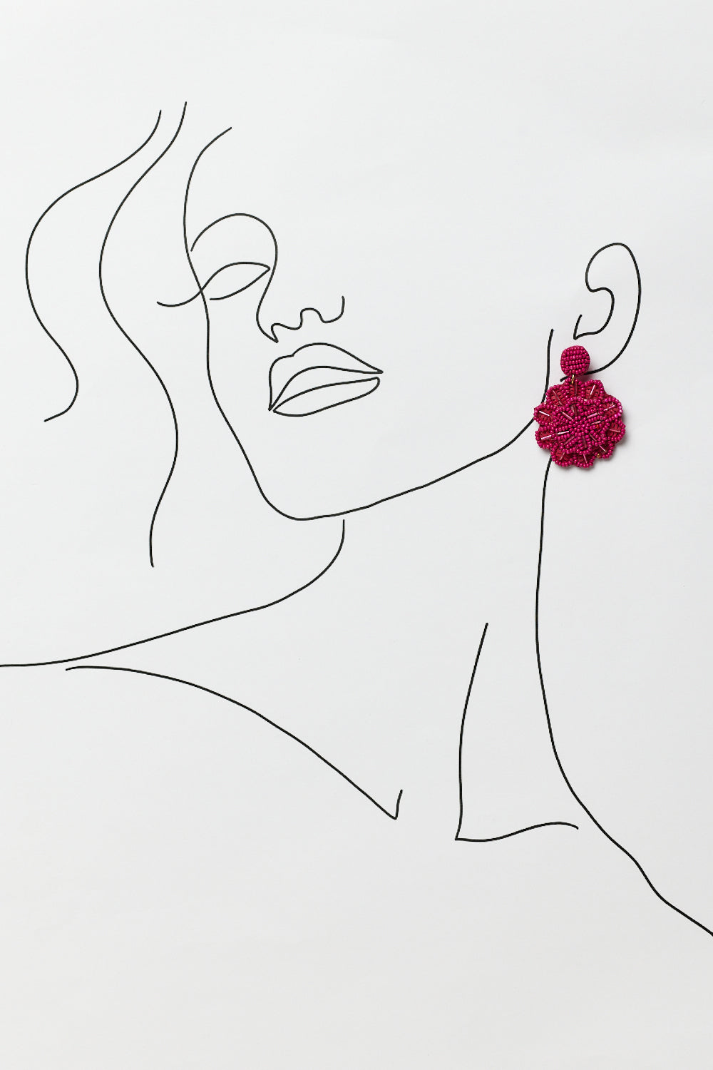 Kiera Earrings in Pink