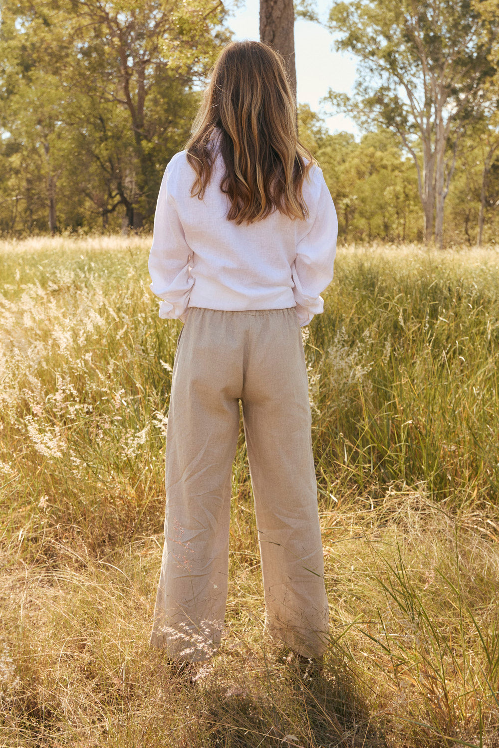 Breezy Linen Relaxed Pant in Natural