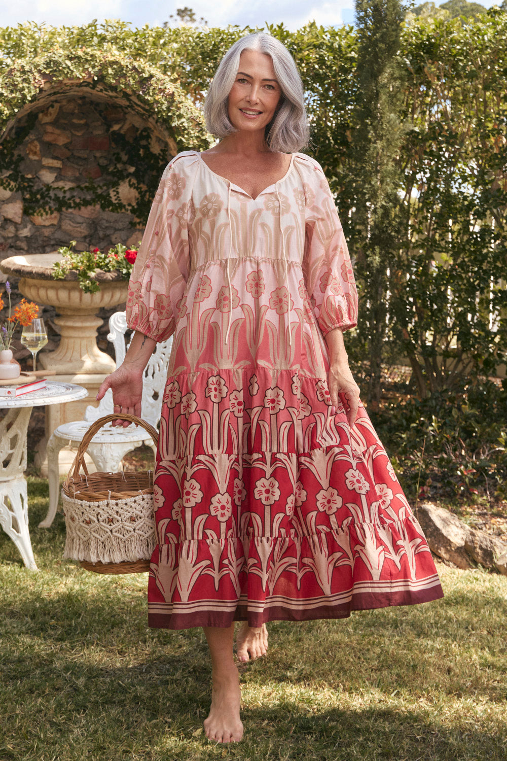 Layla Tiered Dress in First Love