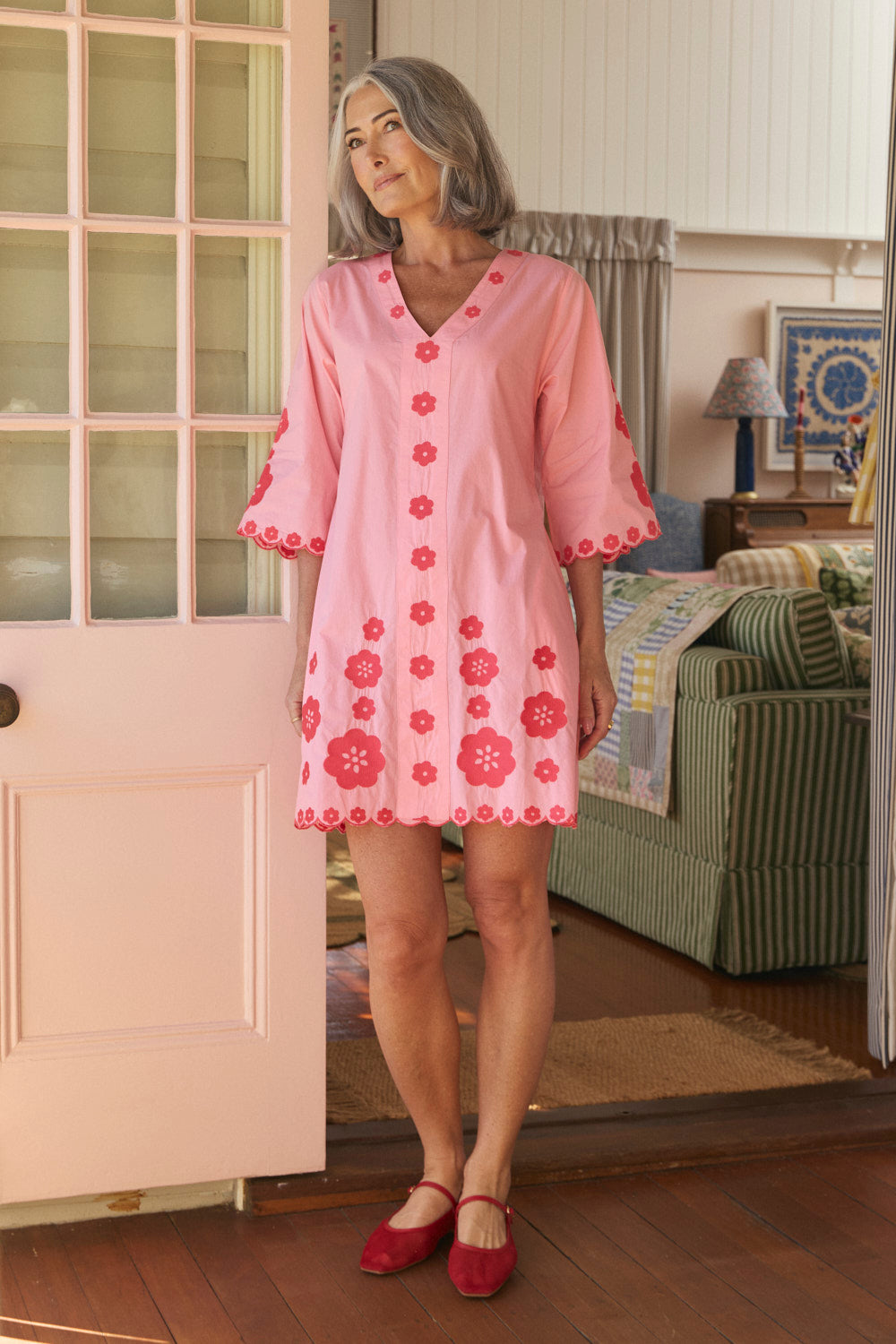 Sacha Shift Dress in Heartloom Pink