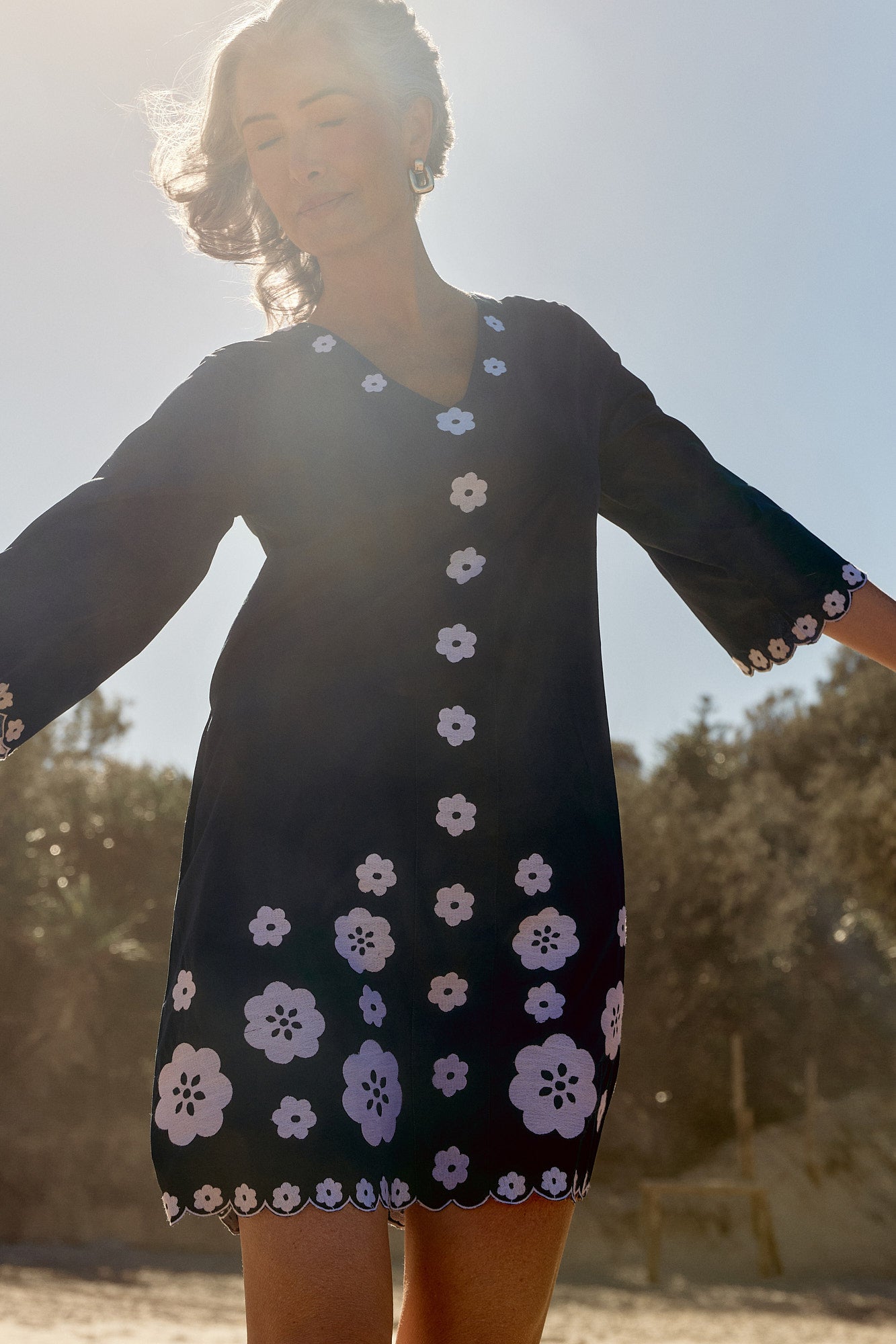 Sacha Shift Dress in Serenata