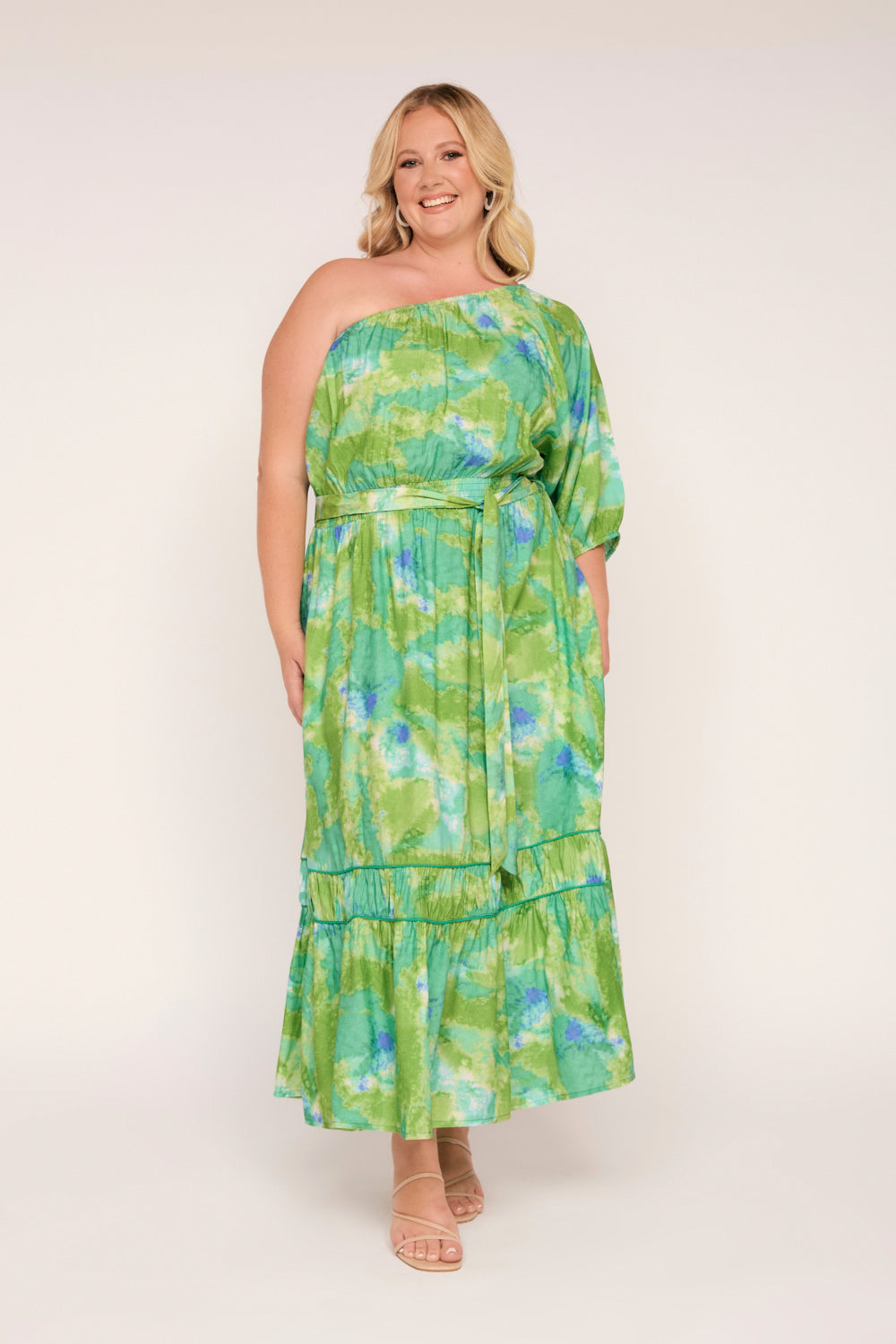 Lou Lou One Shoulder Dress in Lakehouse