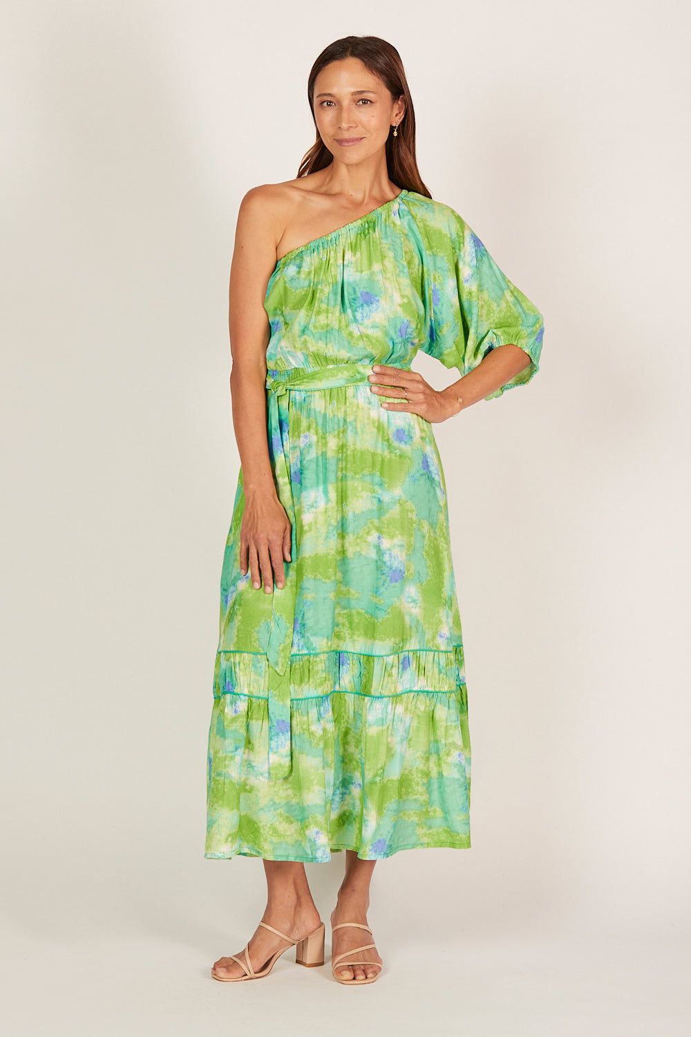 Lou Lou One Shoulder Dress in Lakehouse