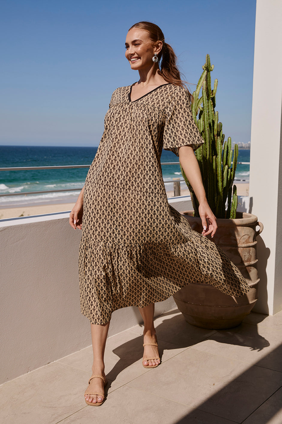 Lydia Maxi Dress in Woodlet