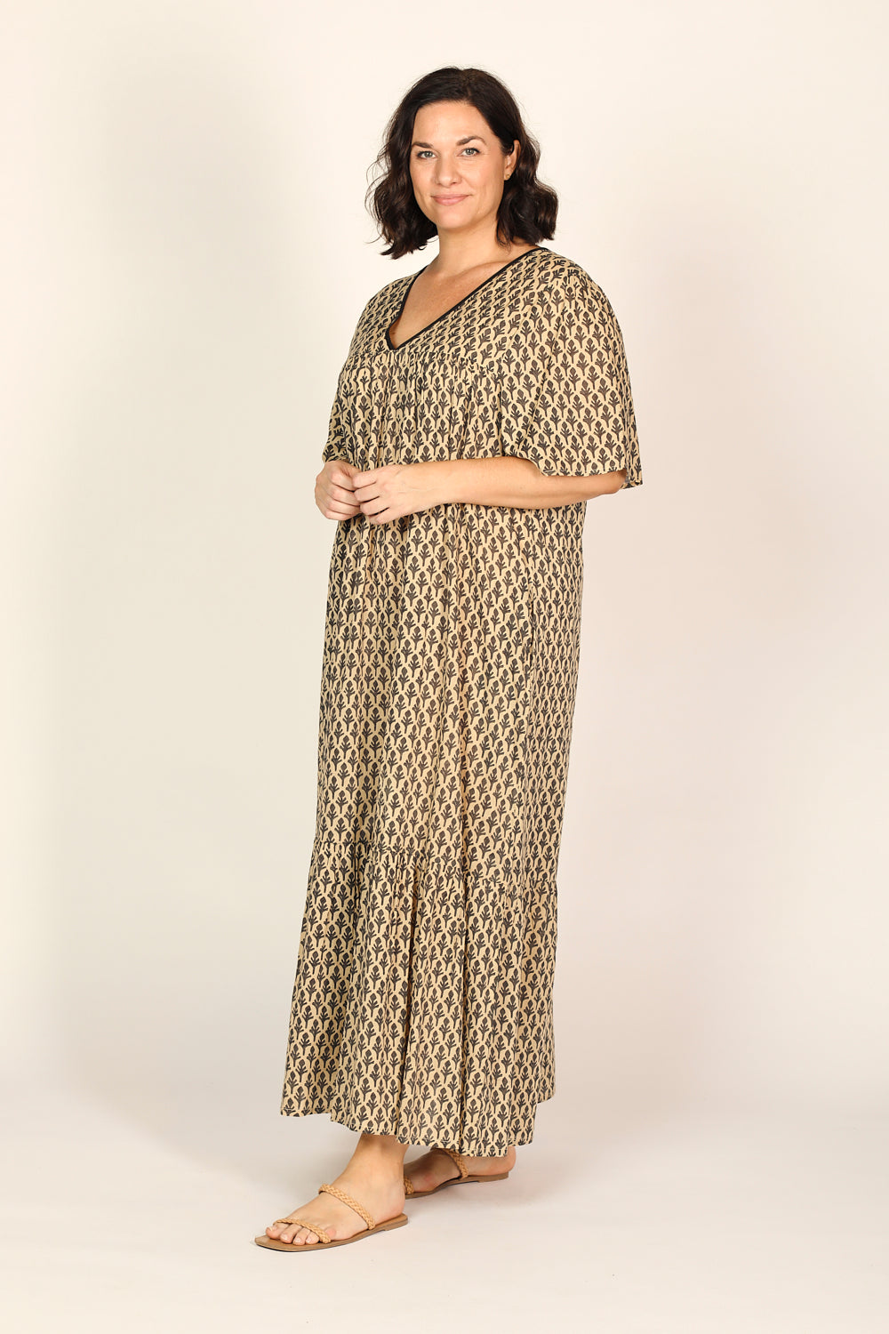 Lydia Maxi Dress in Woodlet