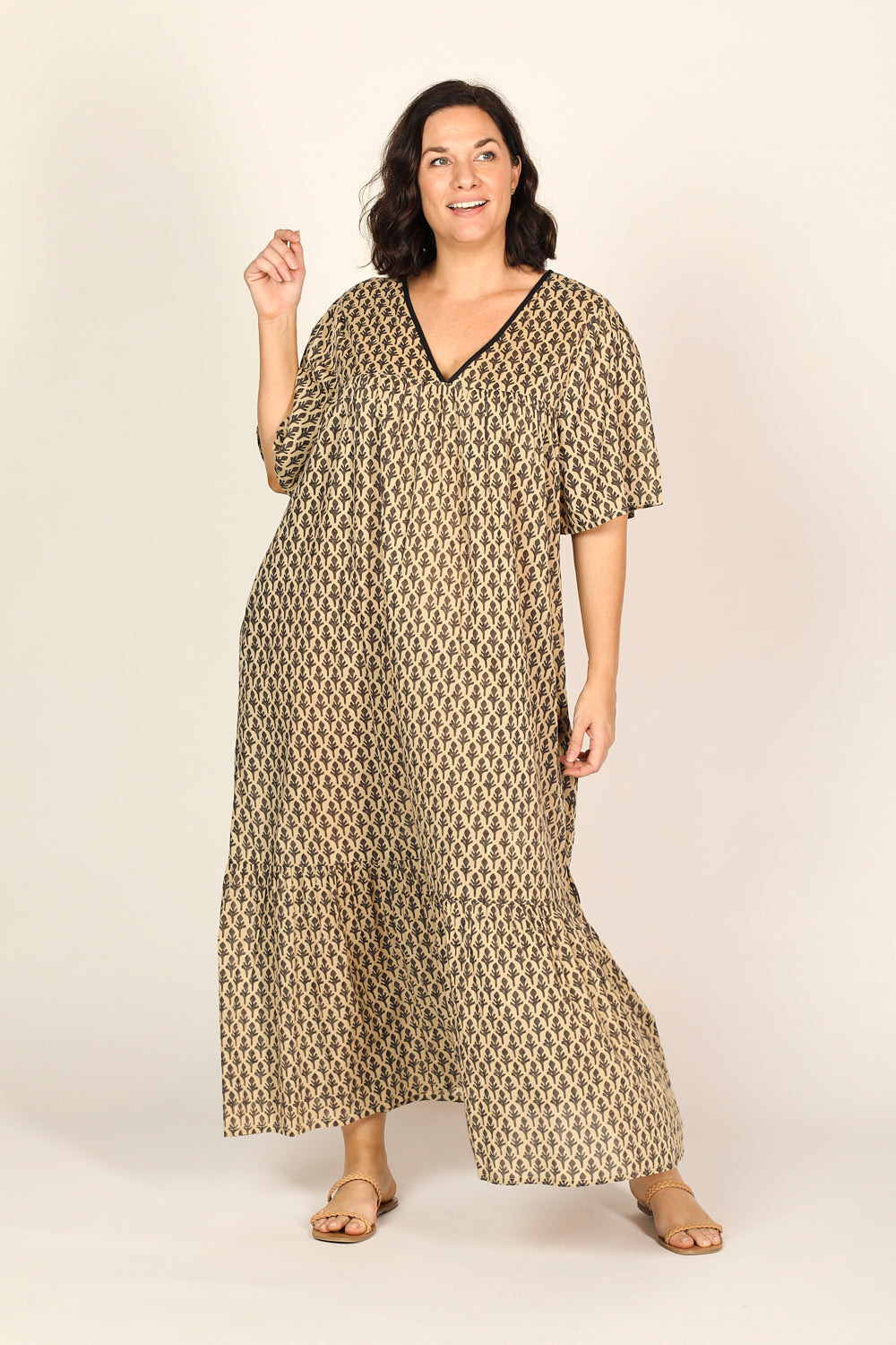 Lydia Maxi Dress in Woodlet