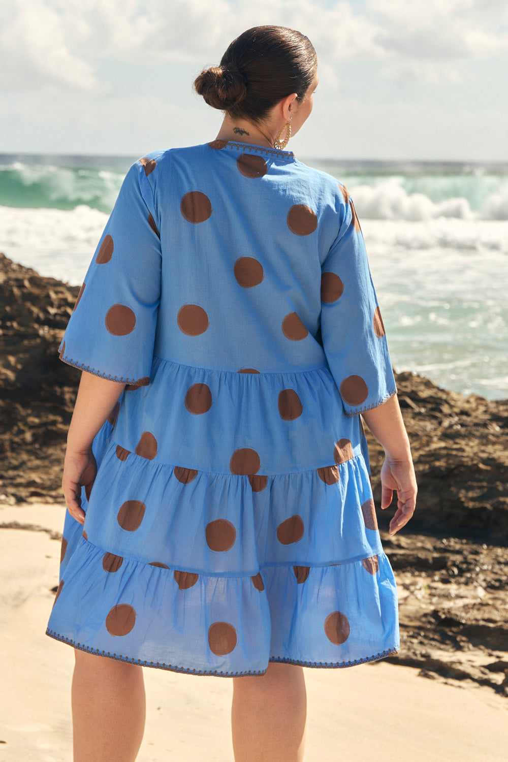 Mable Bell Sleeve Dress in Serendipity