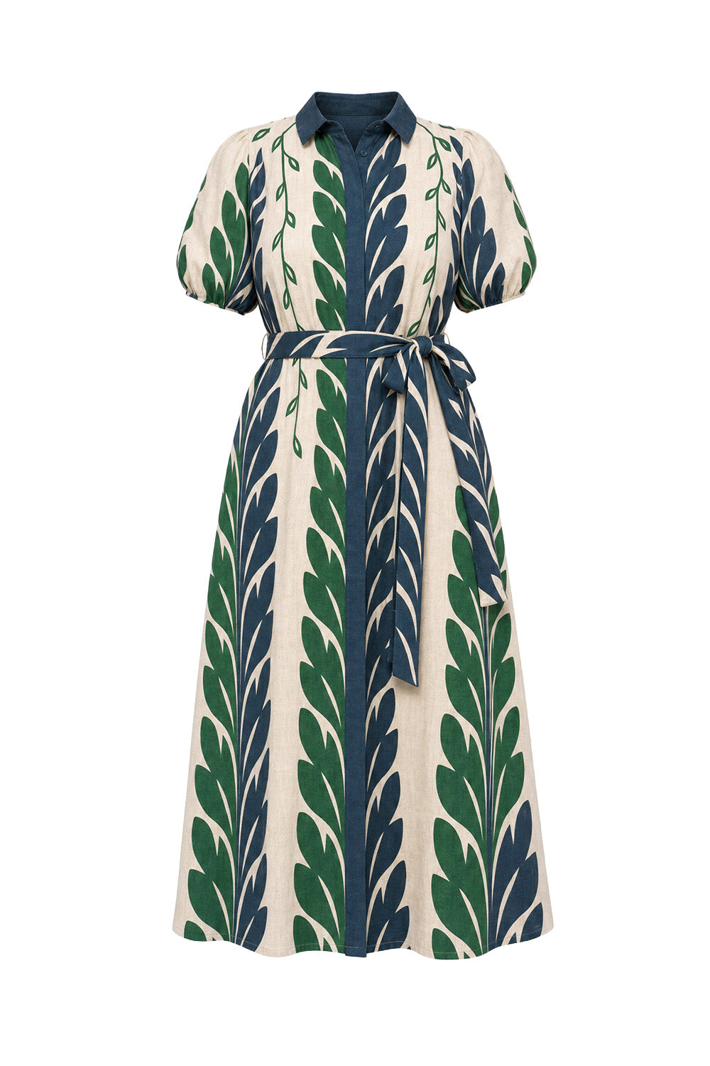 Matilda Collared Dress in Vineline
